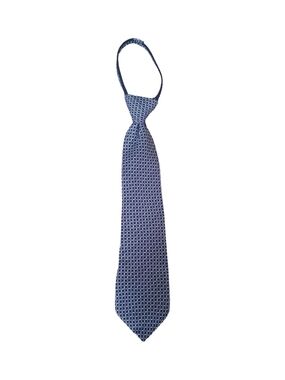 Classic Geometric Navy Blue Tie - Unbranded
